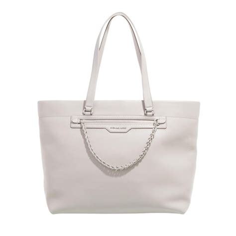 michael kors aria md tz pearl grey 35s8sxal2l|Aria Large Signature Logo Jacquard Tote Bag .